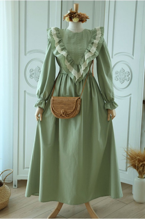 Candy Yeşil Renk Elbise