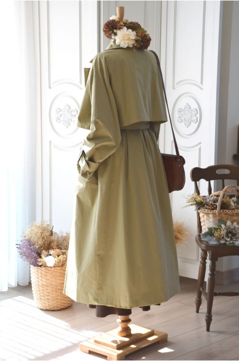 Trench Coat Mint Yeşili