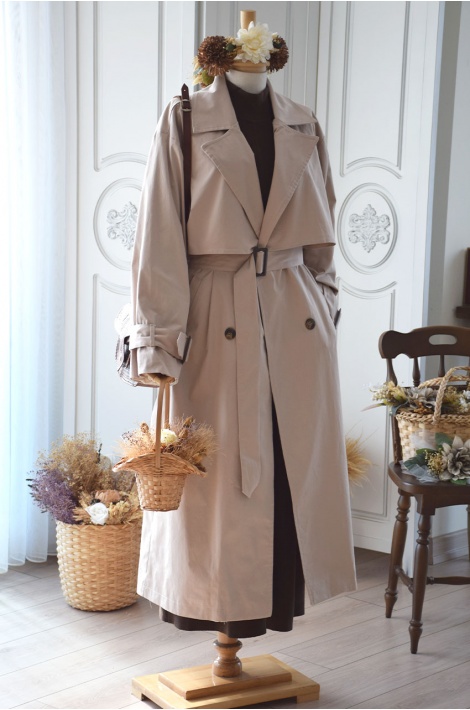 Trench Coat Bej Rengi